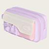 Multi-layered Stationery Storage Bag Large Capacity Pen Pencil Case Macaron Color Pencil Bag  Kids