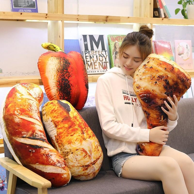 Simulated Chicken Pillow Leg Chicken Wing Baked Plush Toy Birthday Doll Bedroom