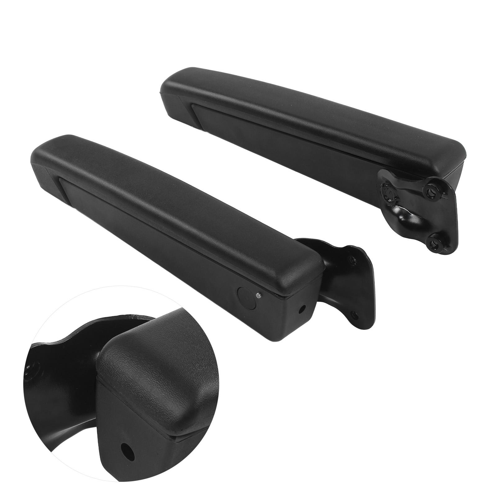 

2 шт. Автомобильный регулируемый подлокотник сиденья Ударопрочный ПУ губка Черный Универсальный для автомобилей Грузовиков чёрный