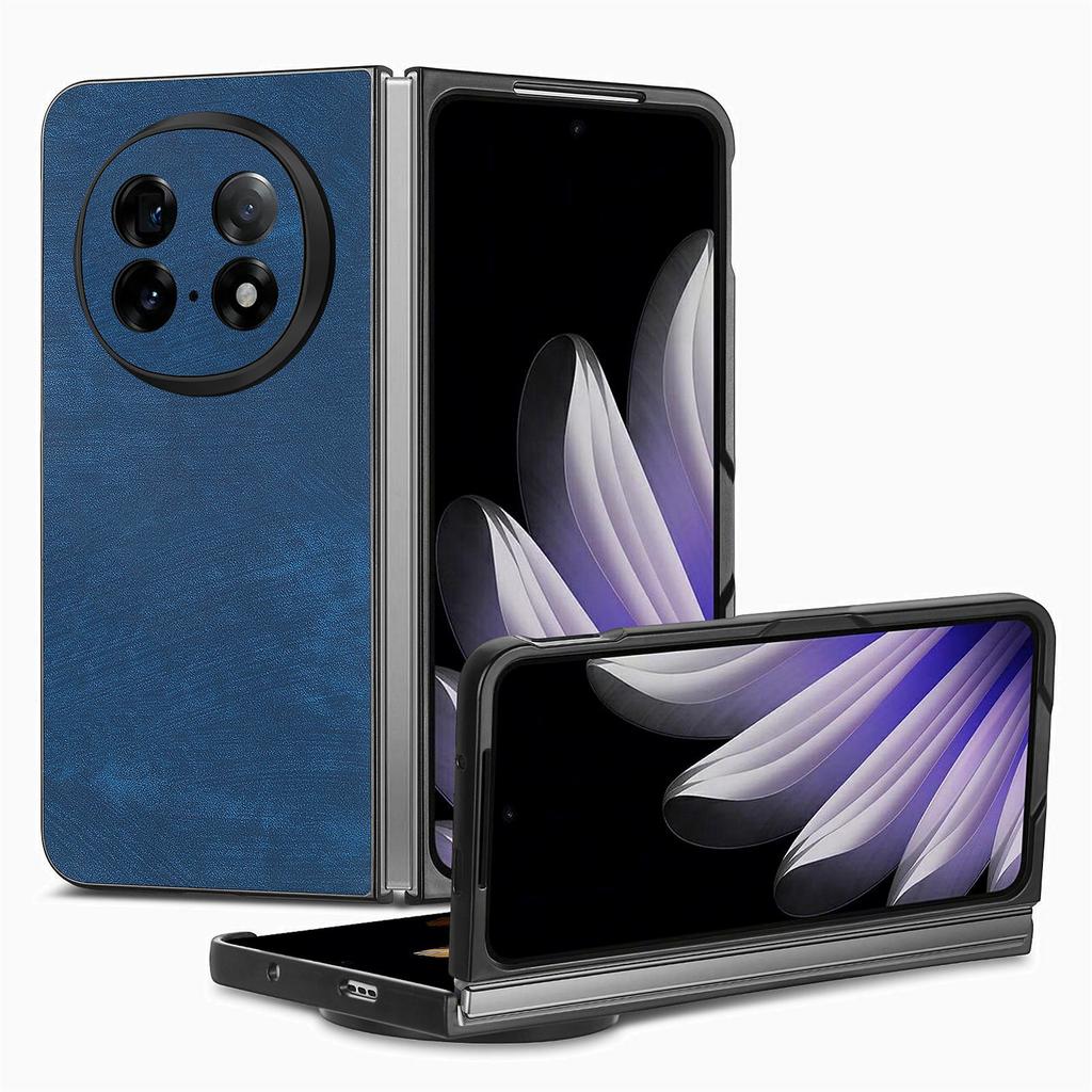 For Oppo Find N5 5G Case Shockproof Slim Retro Leather Phone Back Cover