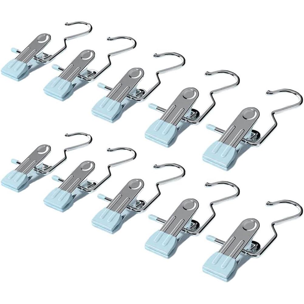 

10/30/50 шт. Клипсы для шляп, брюк, носков, полотенец, противоскользящие прищепки для стирки белья, из нержавеющей стали, многофункциональные для сушки в помещении и на улице