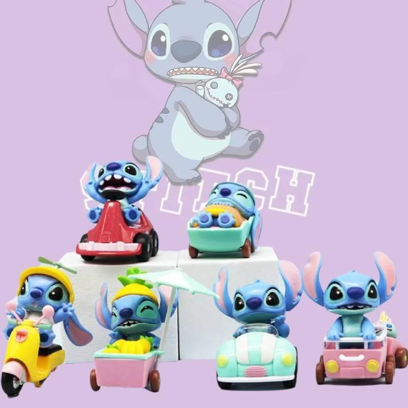 Delightful Pvc Stitch Figurine Set Including 6 Distinctive Characters From The Beloved Anime Series