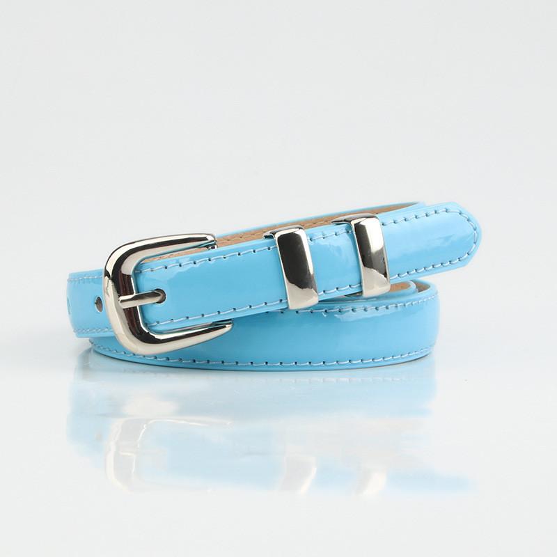Elegant Womens Faux Leather Belt With Geometric Metal Buckle Trendy Versatile Accessory For Office And Outings