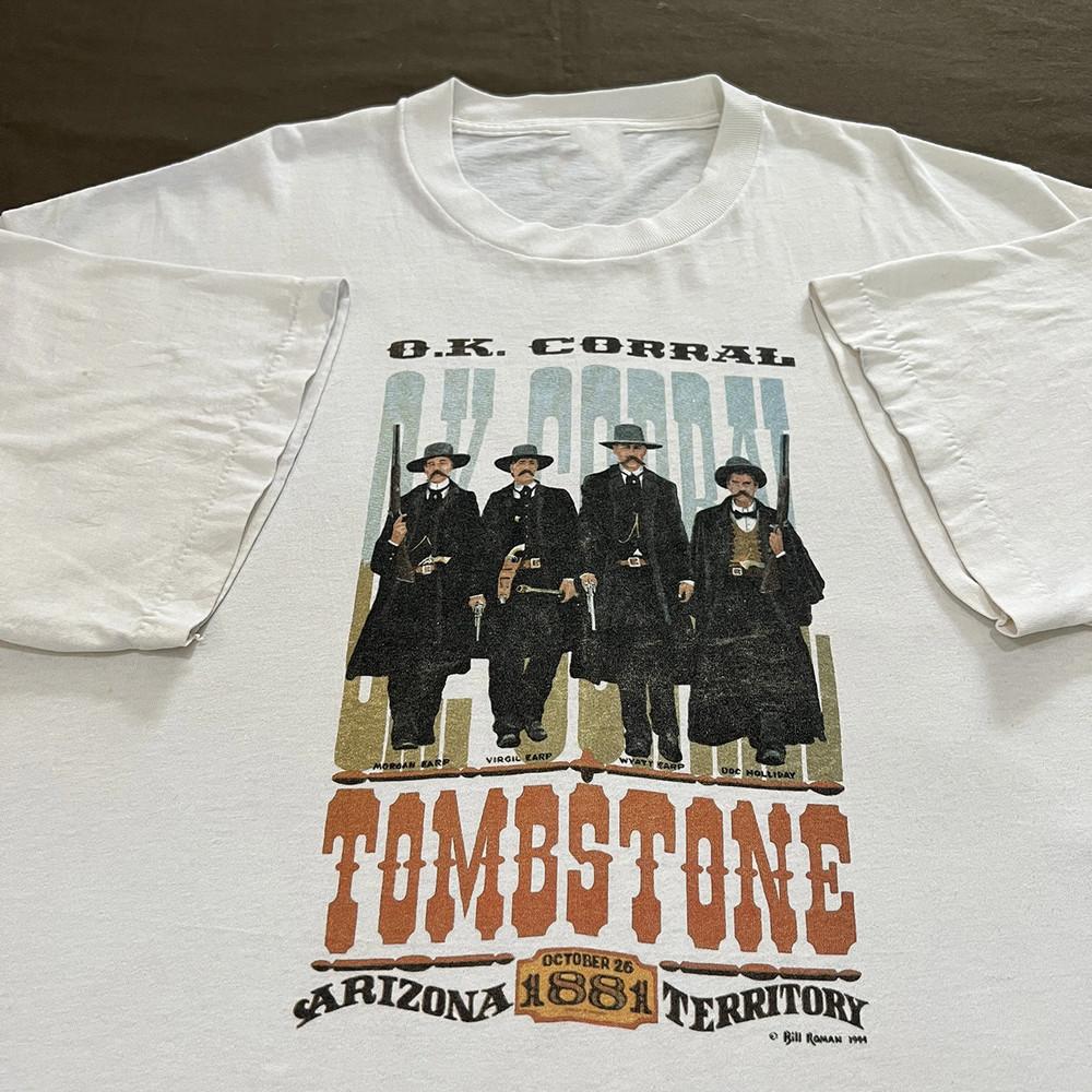 Val Kilmer Tombstone 1881 Shirt Classic White Unisex S-5XL E1361 Unisex T-Shirt S
