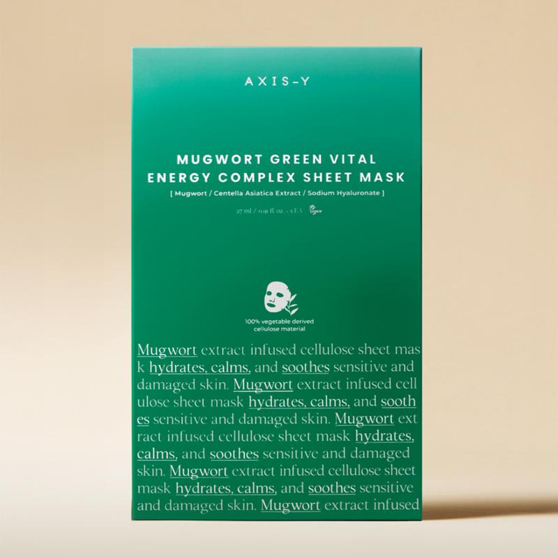 [AXIS-Y] Mugwort Green Vital Energy Complex Sheet Mask 27ml*5EA