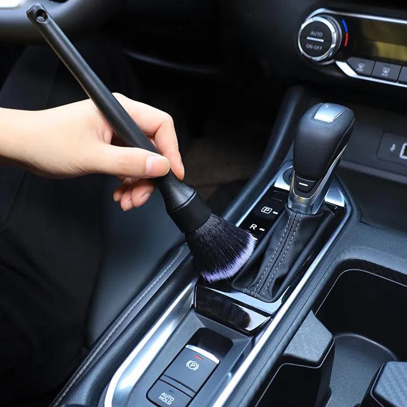 Ultrajemný detailingový kartáč Měkký kartáč na detaily interiéru auta se syntetickými štětinami Kartáč na prach na palubní desku auta Nástroje na čištění auta