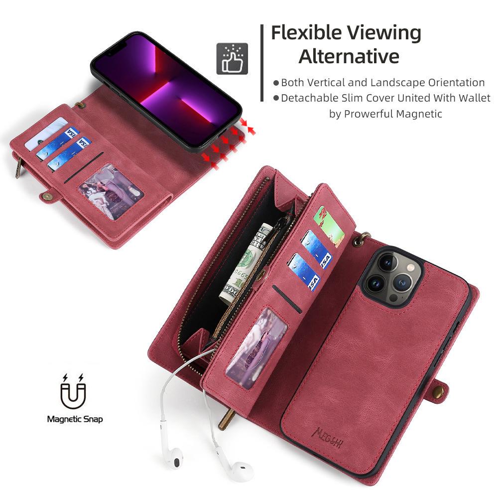 Suitable For IPhone 15 Pro Flip Phone Case IP14 Promax Wallet Phone Case Protective Case