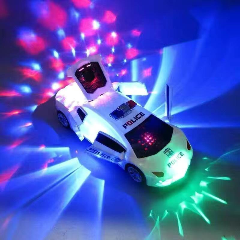 Electric Dancing Deformation Rotating Universal Police Car Toy Car Boy Toy Child Kid Girl Car Christmas Birthday Gift