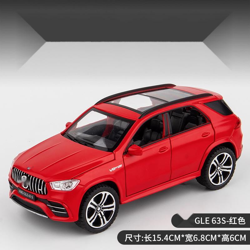 1:32 AMG GLE 63S SUV Alloy Car Model Diecast Pull Back Metal Vehicles Simulation Model Car Interior Ornaments Gift