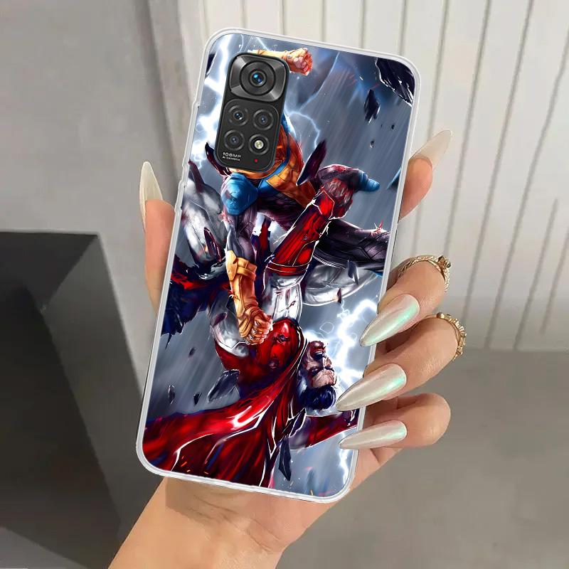 Coole I-Invincible Handyhülle für Xiaomi Redmi Note 14 13 12S 12 11S 11 Pro Plus 11T 11E 10S 9 9S Weiche Druck-Schale Funda