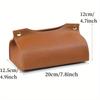 Taschentuchboxhalter Wohnzimmer Couchtisch Schreibtisch Einfache Serviettenbox Küchenaufbewahrung Papierbox Leder Organizer