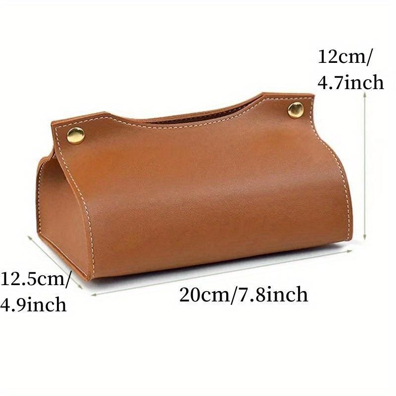 Taschentuchboxhalter Wohnzimmer Couchtisch Schreibtisch Einfache Serviettenbox Küchenaufbewahrung Papierbox Leder Organizer