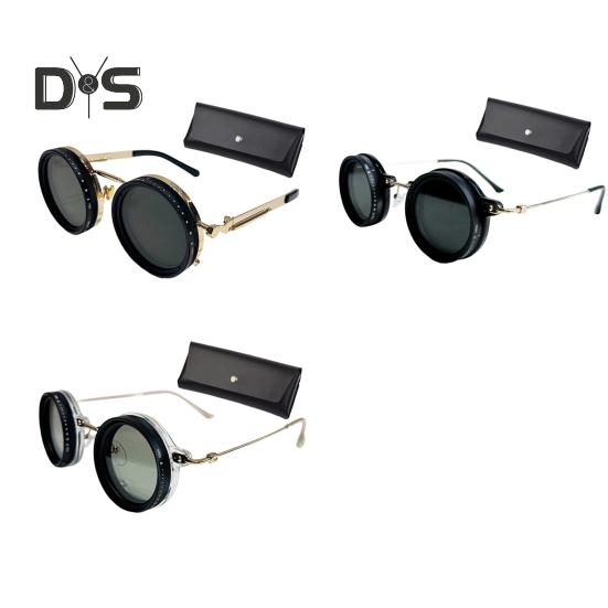 Malé okrúhle polarizované slnečné okuliare pre mužov ženy 1-9 stupňov nastaviteľný odtieň slnečné okuliare s ND filtrom šošovky na pláž, do tieňa, na rybolov, na šoférovanie