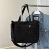 Casual Large Capacity Solid Color Tote Bag Hundred Shoulder Tote Crossbody Bag