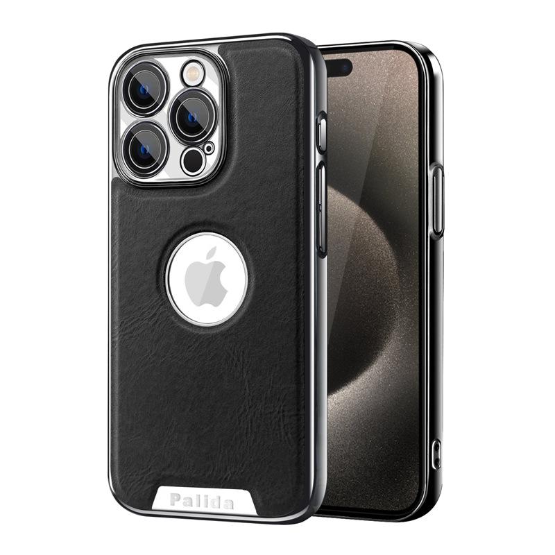 Comes with A Lens Film, Suitable for Apple 15promax Phone Cases, IPhone14 Full Cover, 13/12 Simple Leather Case