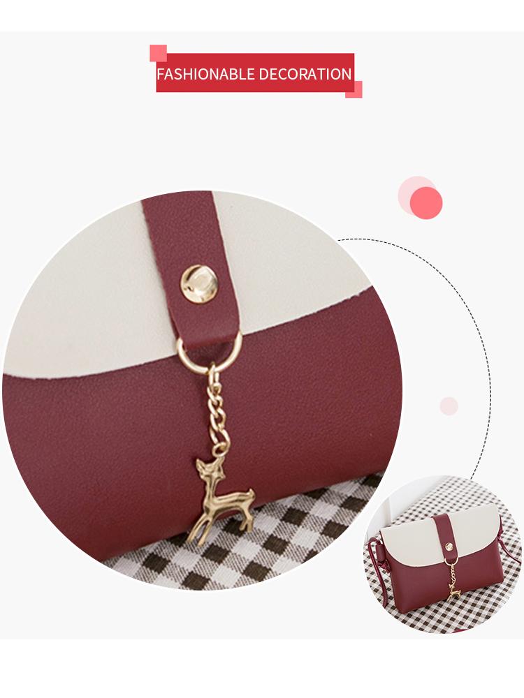 Mini Shoulder Crossbody Bag PU Leather Animal Hanger Adjustable Shoulder Strap Cell Phone Bag