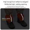 1 Pair Leg Gaiter with Reflective Strip Adjustable Men Women Outdoor Hiking Climbing Skiing Hunting Snake Guard Snow Boot Shoe Gaiter Protector Cover
