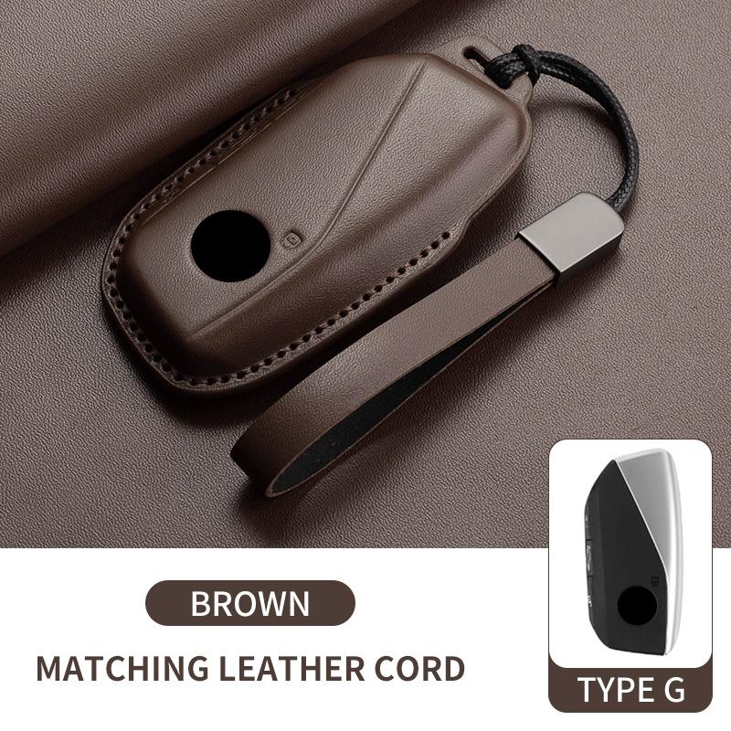 

Leather Car Remote Key Case Cover Shell For Bmw 7 Series G70 G09 Xm U06 G81 M3 I7 X7 G07 Lci Ix I20 X1 U11 Protector Fob