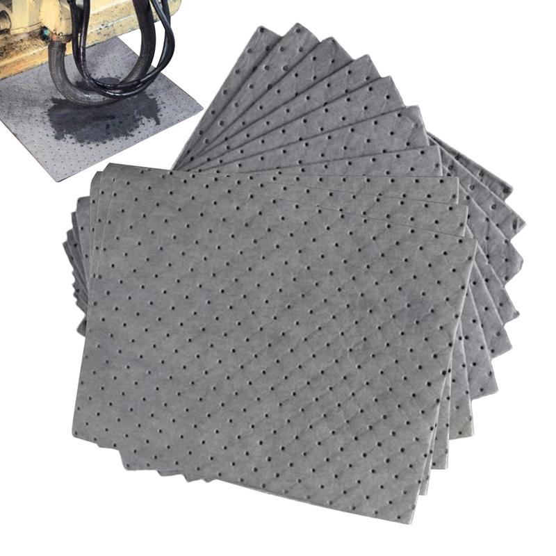 Oil Absorbent Pads 10X Oil Absorbing Mats Liquid Pads for Oil-Based & Water-Based Fluids Oil Spill Pads Garage Accessories
