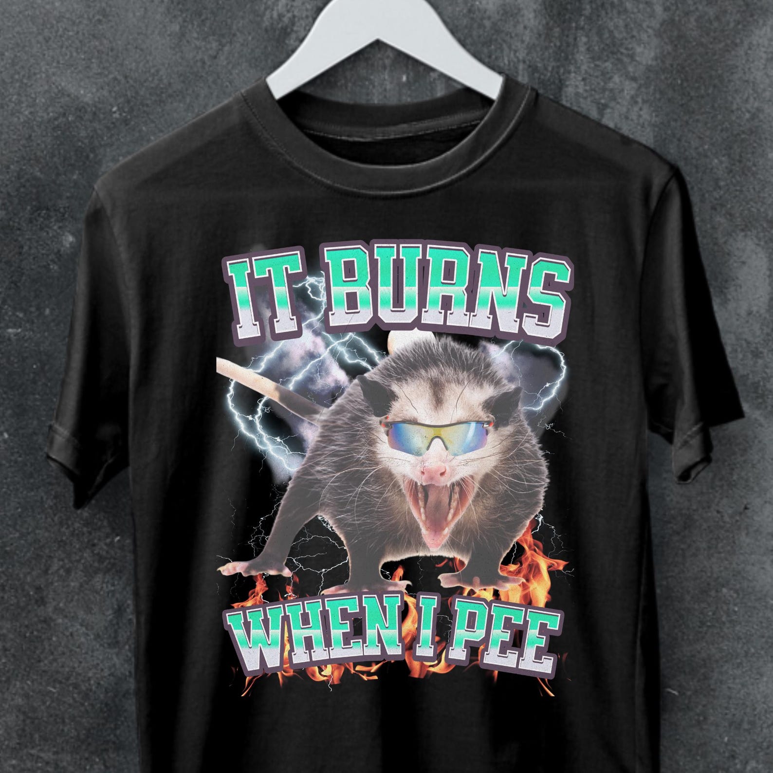 Funny Opossum Meme T-Shirt, Viral Internet Humor 4XL