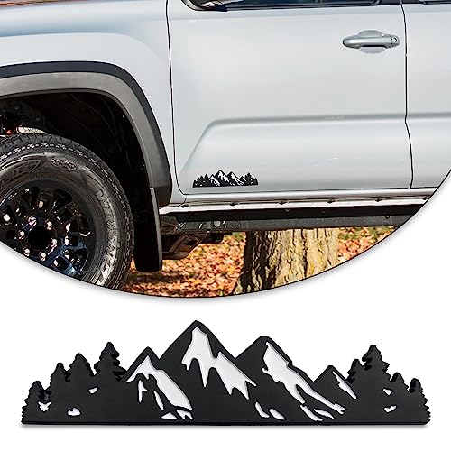 7 Inch Sneeuwberg Boom Embleem Kofferbak Achterklep Bergen Grafische Badge past voor Auto Vrachtwagen Racing SUV Pickup RV
