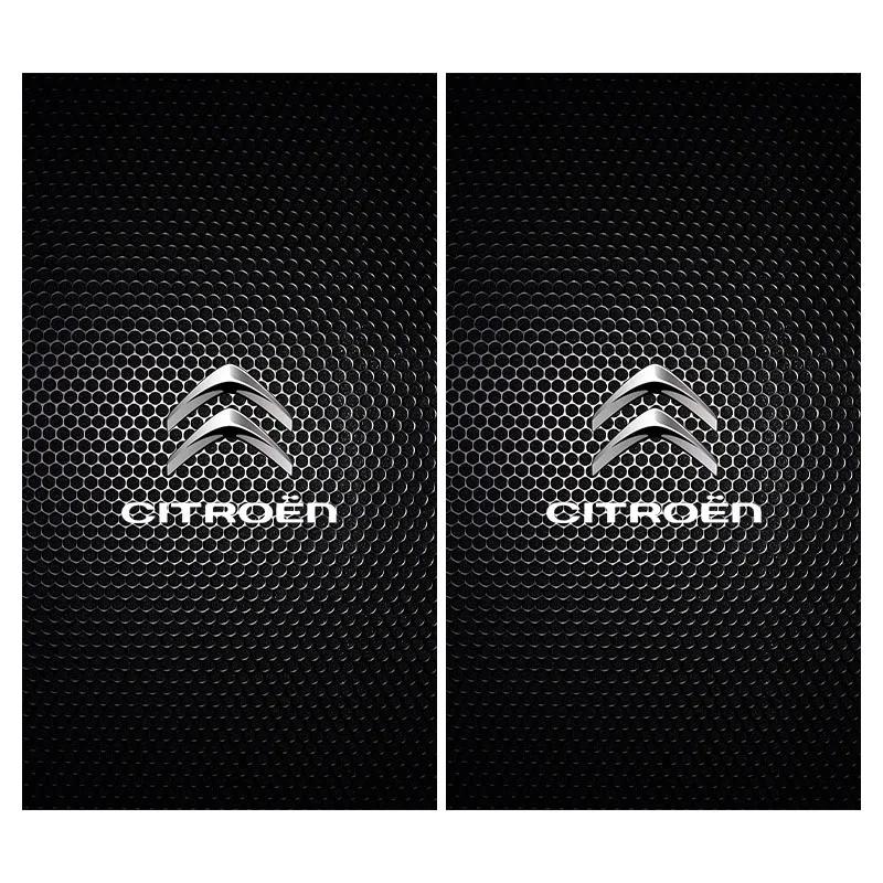 2Pcs Car Center Pillar Badge Anti-scratch Protector Films 3D Stickers Decorative For Citroen C1 C2 C3 C4 C5 X7 Berlingo Xsara C8 amj123