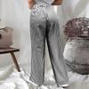 Women's Straight Pants Fashion Casual Pants Nine Point Harlan Pants