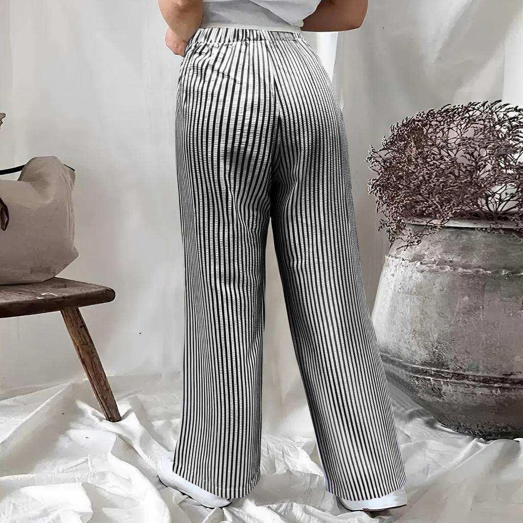Women's Straight Pants Fashion Casual Pants Nine Point Harlan Pants