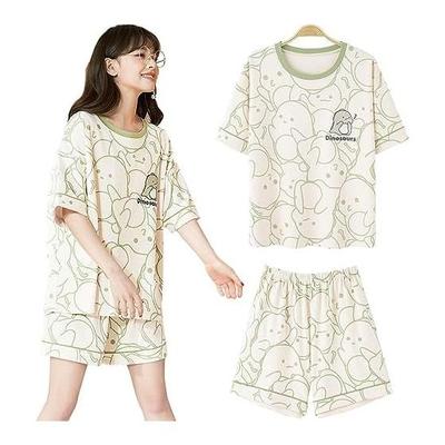 [Yogwoo] Room Wear, Women's Pajamas, Summer, Autumn, Spring, Cotton, Quilt Knit, Air Cotton, Cotton Pajamas, Room Wear, Sleeper, Convenient Clothes,