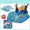 Jogo de Bingo Interativo Máquina de Loteria de Manivela Brinquedo Colorido Divertido para Família Para Crianças