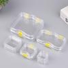 1 Pcs Plastic Dental Lab Box With Film Dentist False Tooth Case Box With Membrane Storage Boxes Denture Teeth Container Case