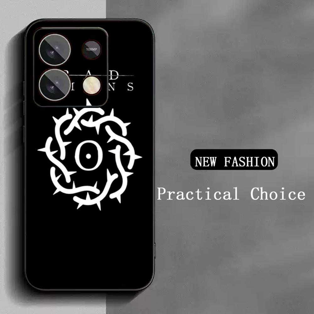 Cool fashion Bad Omens band poster Phone Case For Redmi Note 14 13 12 11 Pro Plus S 5G 14C A3 Soft Black Phone Cover