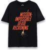 Mission_ Impossible Dead Reckoning Mens T-Shirt_ Adults Short Sleeve Black Graphic Tee _ MI7 Part One Film Series Merchandise