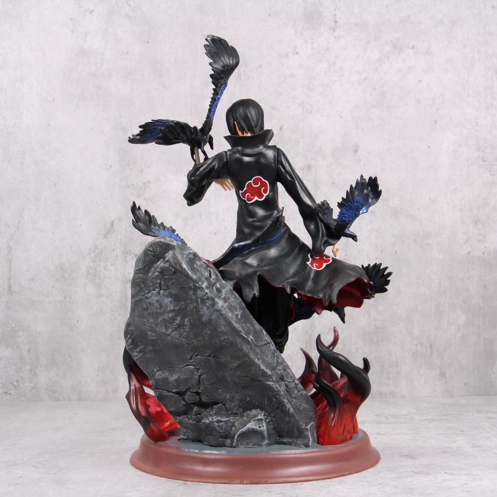 Naruto Crow Hall Itachi GK Uchiha Itachi Statue Anime Figure Model Desktop Ornament Hand-made Collection Brithday Gift