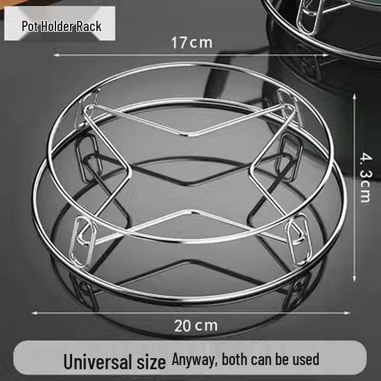 Multifunktionales Küchen-Topfgestell aus Edelstahl mit Wärmeisolations- und Verbrühungsschutz-Eigenschaften