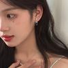 Bow Stud Earrings Niche Design High-End Ear Clips Sterling Silver Needle Earrings Women