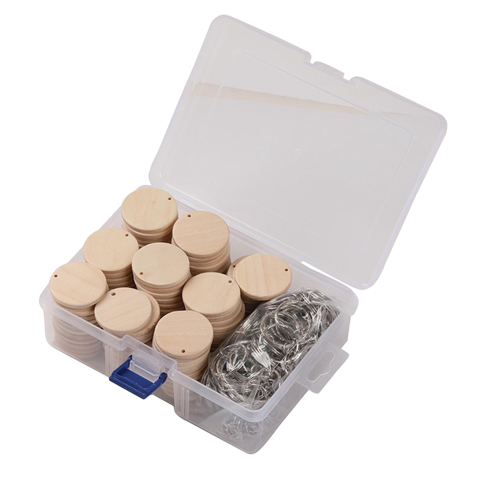 

100pcs Blank Slices Discs Tags Unfinished en ing Tags with