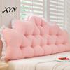 Back Support for Sofa Headboard Cushion with Ruffle Trim, Dorm Pillow, Crown Shape, Bed Reading Pillow Wedge College Bedroom Decor, Elastic Straps