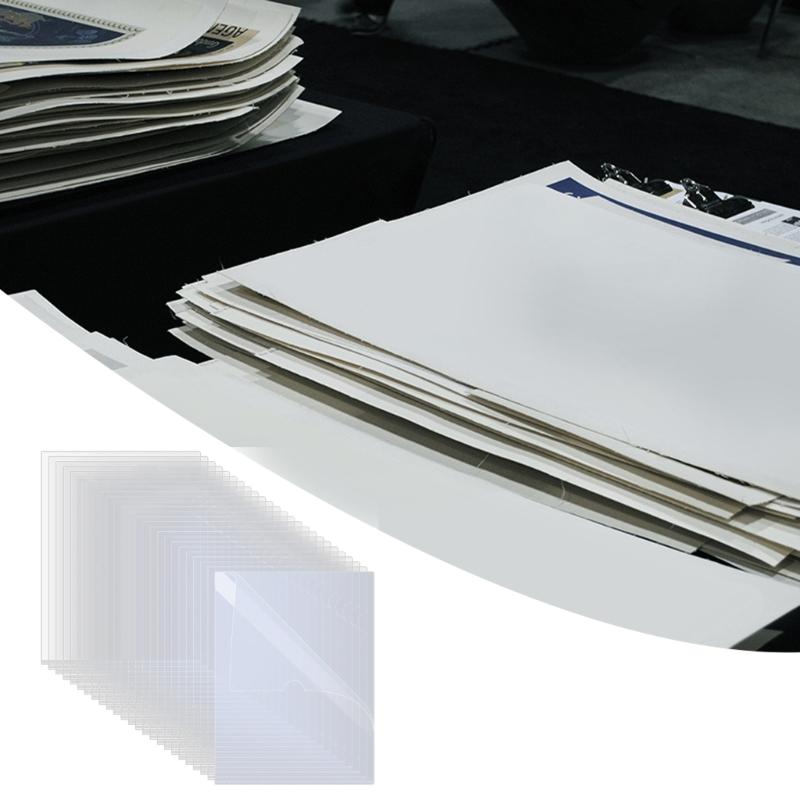 Pack of 60 Clear Document Holders Functional and Portable with Label Slot for Easy Organization and Storage