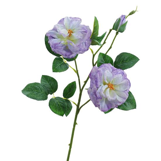 Artificial Rose with Green Leaves 3 Head Realistic Long Stem Fake Flower Home Wedding Party Faux Flower Decoration Valentine's Day Gift