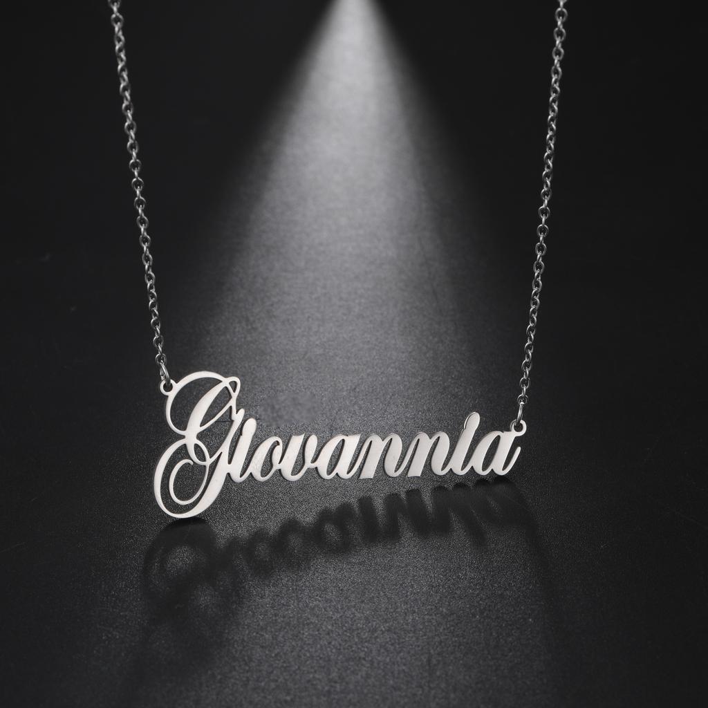 Stainless Steel Choker Custom Necklace Personalized Jewelry Men Handmade Nameplate Pendant Necklaces Women Best Friend Gift