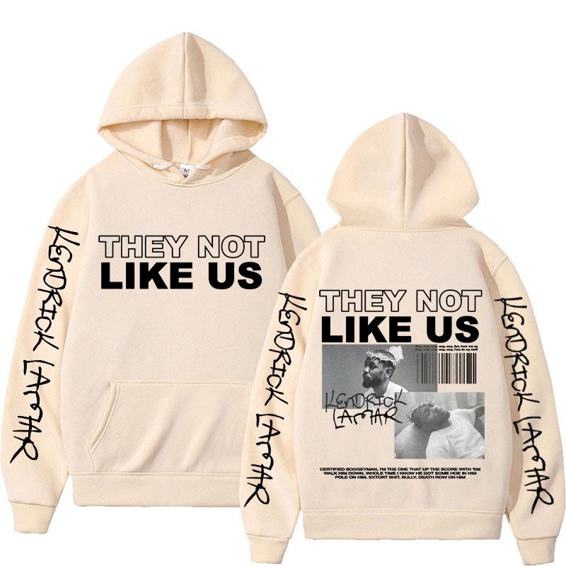 THey Not Like Us Album Rapper Hoodies Vintage Kendrick Lamar 90s Hip Hop Sweatshirts Man Women Fashion Harajuku Oversized Hoodie
