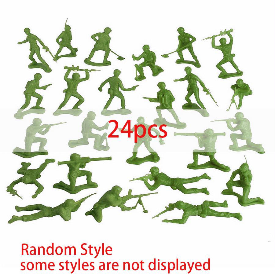 

24/48pcs Mini Soldiers Model Indoor Decoration Sand Table Military Simulation Props Living Room Bedroom Ornament XJM