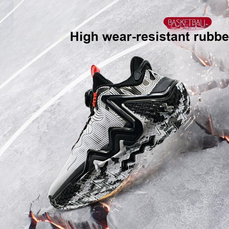Anta Kids Reverse Scale 3.0 Button Comfortable Versatile Shock Absorbing Durable Low Top Basketball Shoes Kids Basketball Shoes 312411107-1