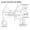 Record Storage Holder CD Racks Large Capacity Display Stand Clear Acrylic Modern Desktop Rack Record Holder Storage For Home