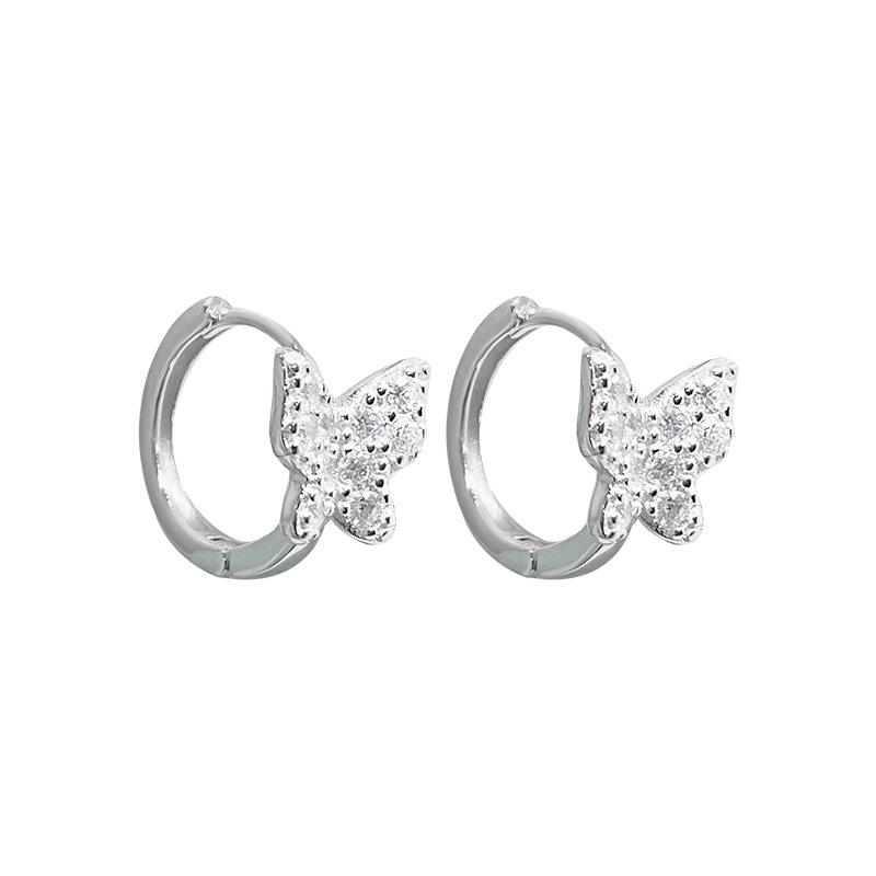 

Маленькая пуговица-бабочка для женщин, изысканные милые и универсальные маленькие серьги для повседневных поездок на работу