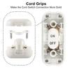 2pcs Inline Cord Switch, AC 250V 6A On-Off Lamp Control Appliance Switch for Bedroom Table Lamp Desk LED Lights(White)