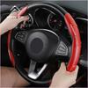 2pcs Carbon Fiber Non-Slip Steering Wheel Cover Car Accessories for Citroen DS SPIRIT 2 3 4 5 6 7 DS2 DS3 DS4 DS5 DS6 DS7