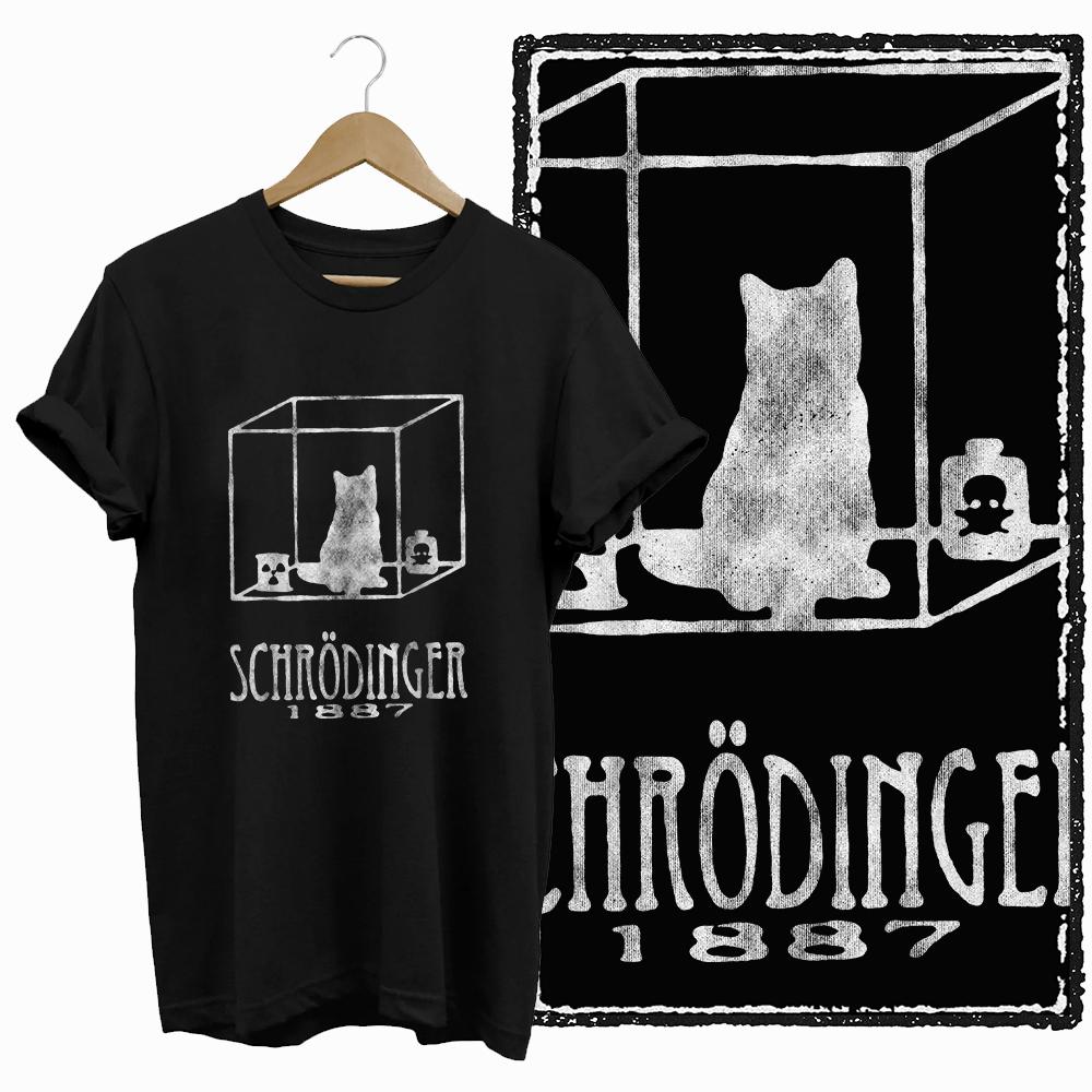 Summer Retro, Simple And Cool Cat Pattern Printed Short-Sleeved Cotton Loose And Breathable Casual Fashion Men's T-Shirt