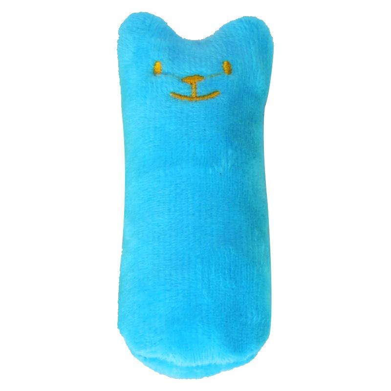 Interactive Plush Catnip Toy for Cats Funny Chewing Vocal Cat Mint Teething Toy with Claws Thumb Bite Kitten Playtime Accessory